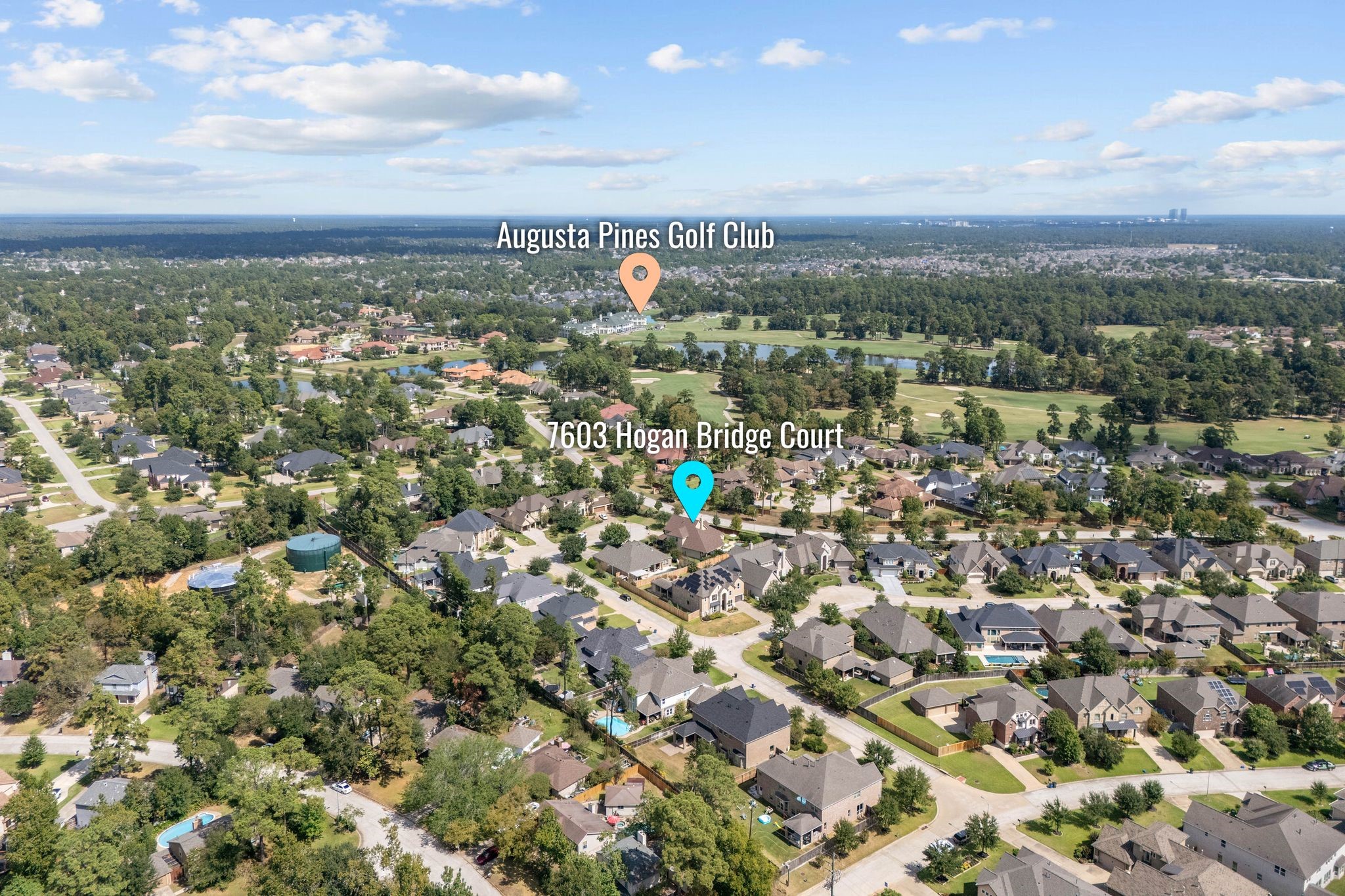 7603 Hogan Bridge Court Spring, TX 77389 - Photo 47 of 49 an aerial view of a city