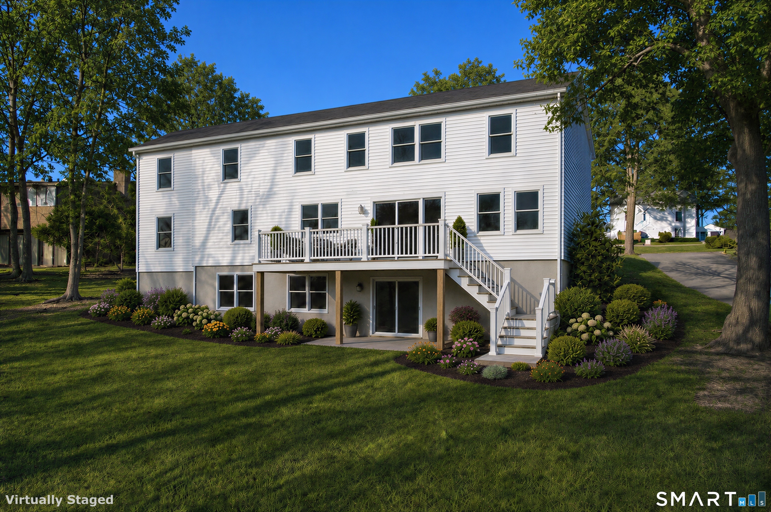 101 Applegate Road Fairfield, CT 06825 - Photo 2 of 14 Rear View Virtually Imagined