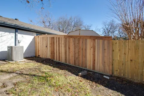 a backyard of a house