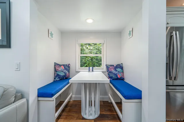 a room with furniture and a window