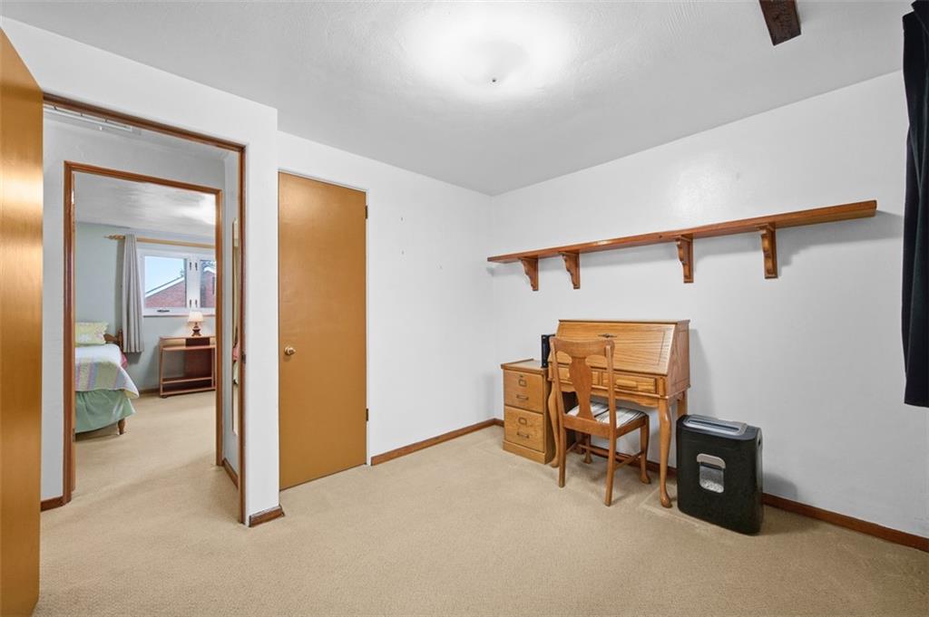 108 Starling Drive McKees Rocks, PA 15136 - Photo 24 of 37 a view of a room that has a bed and a view of bathroom