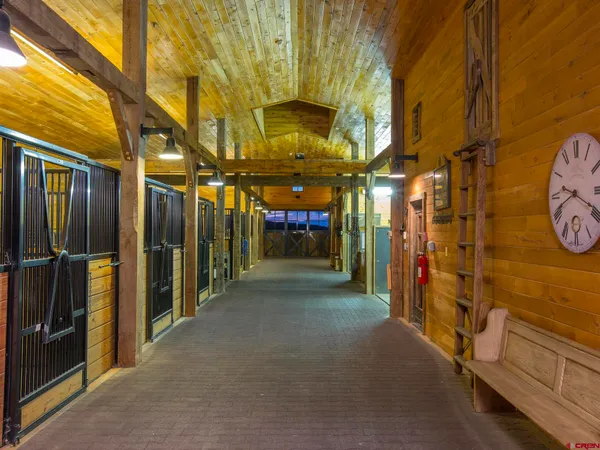 a big room with an ocean