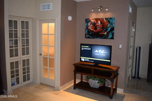 a room with furniture and window