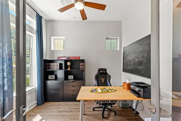 a room with storage and utility