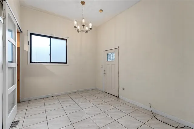 en empty room with windows