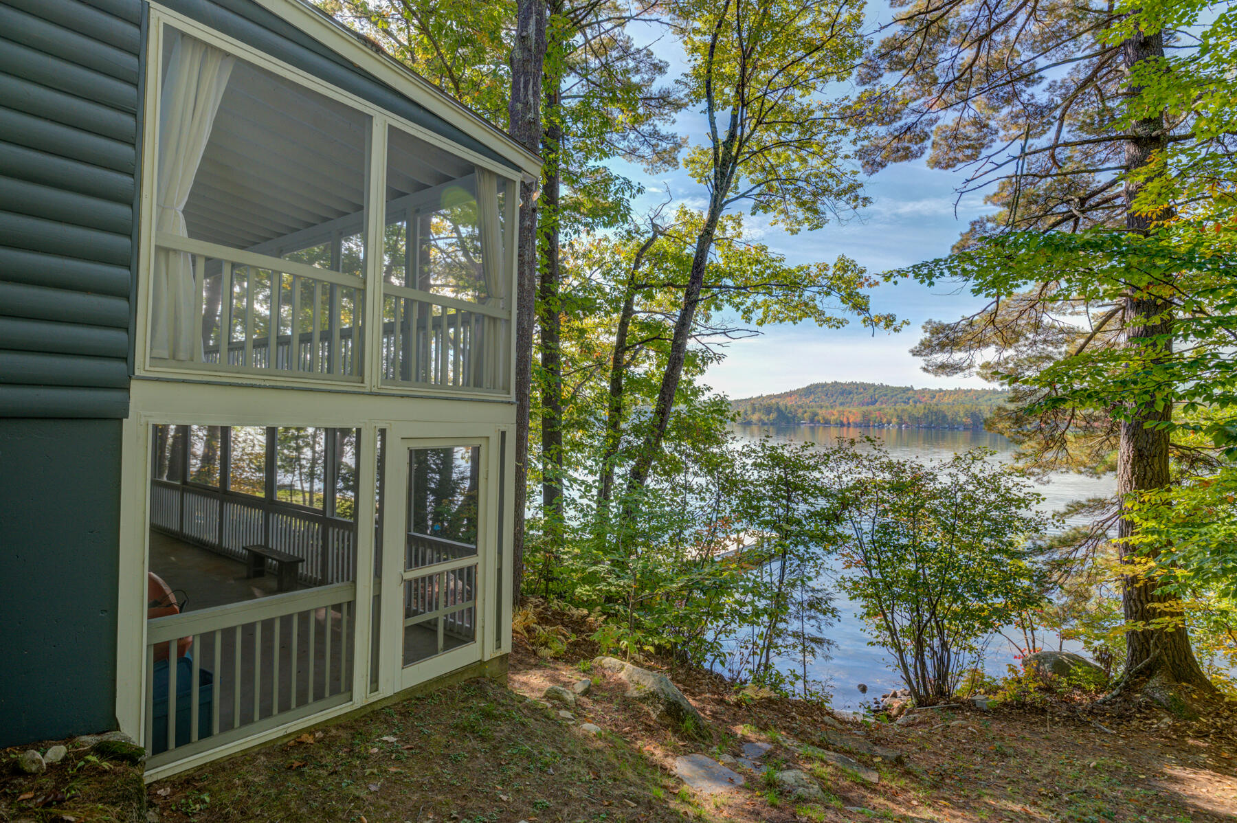 451 Cape Monday Road Harrison, ME 04040 - Photo 42 of 53 Side of house to lake