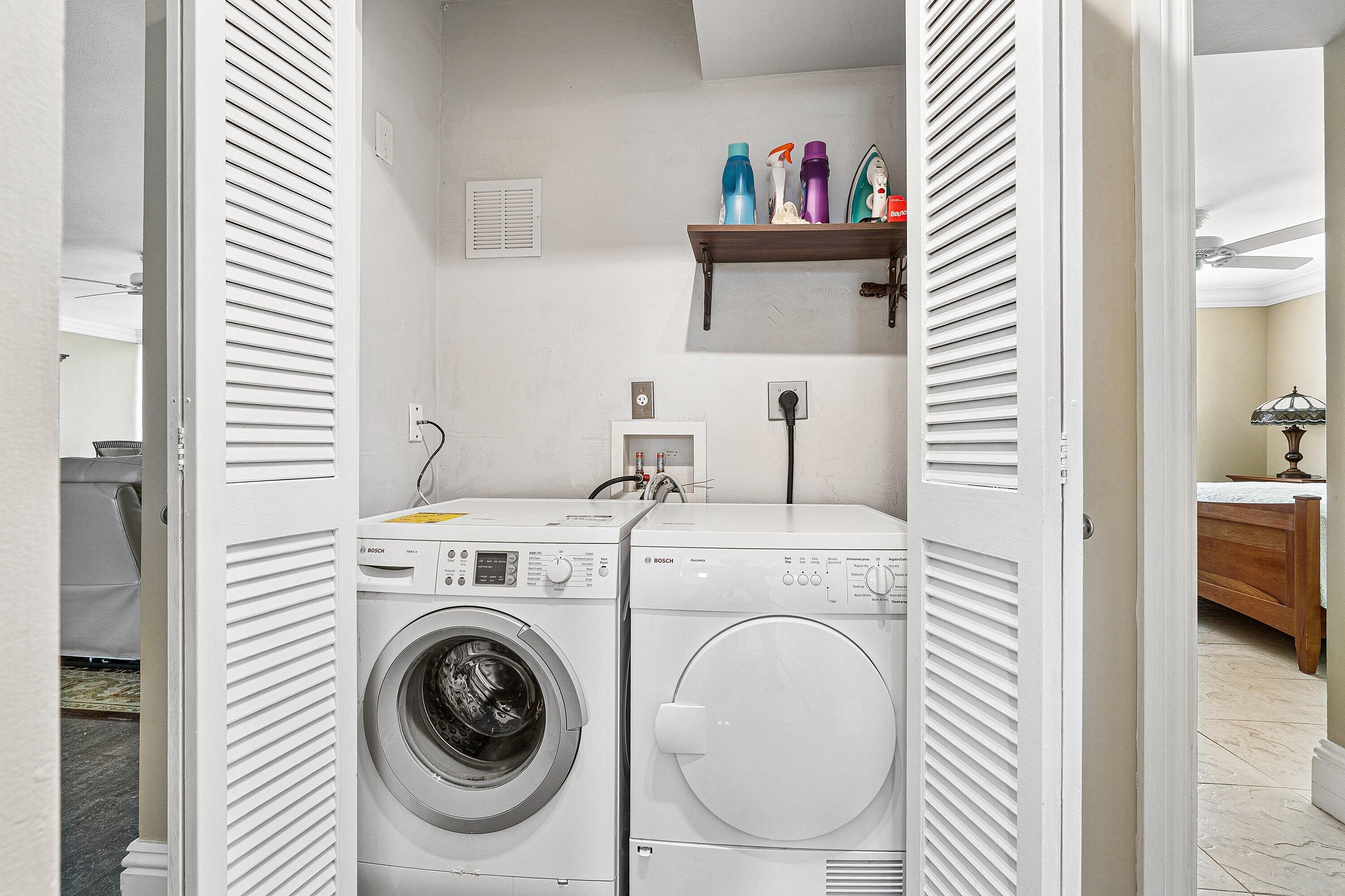 300 East Royal Palm Road, Unit 350 Boca Raton, FL 33432 - Photo 23 of 29 Laundry Closet