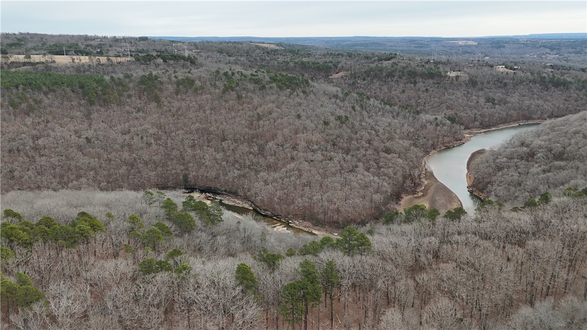 0 Old Brewer Road South Edgemont, AR 72044 - Photo 3 of 60 Aerial overview of property's location with a forest and a nearby body of water