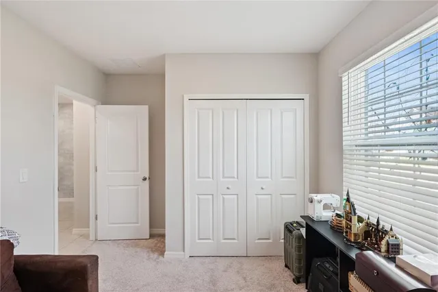 a view of room with furniture