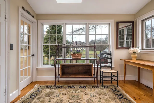 a living room filled with furniture
