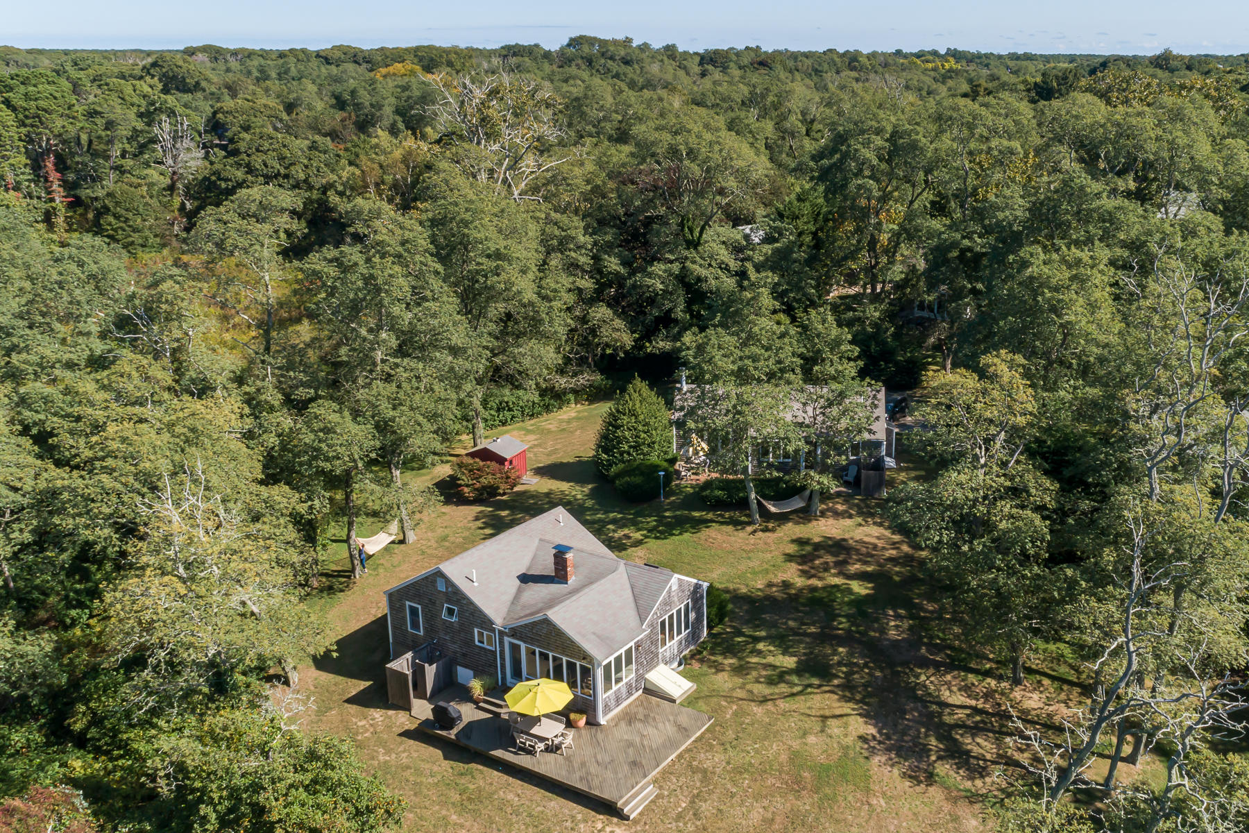 295 Mill Road Eastham, MA 02642 - Photo 21 of 33 an aerial view of a houses with yard