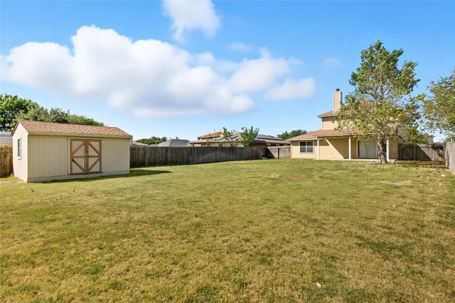 a view of a wooden door