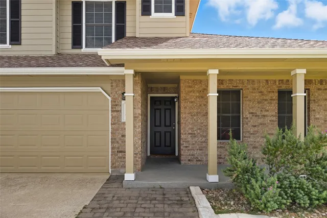 a view of front door of house