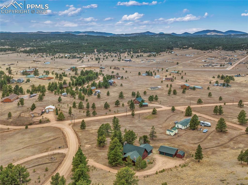 795 South Mountain Estates Road Florissant, CO 80816 - Photo 40 of 42 a view of a lake with a mountain