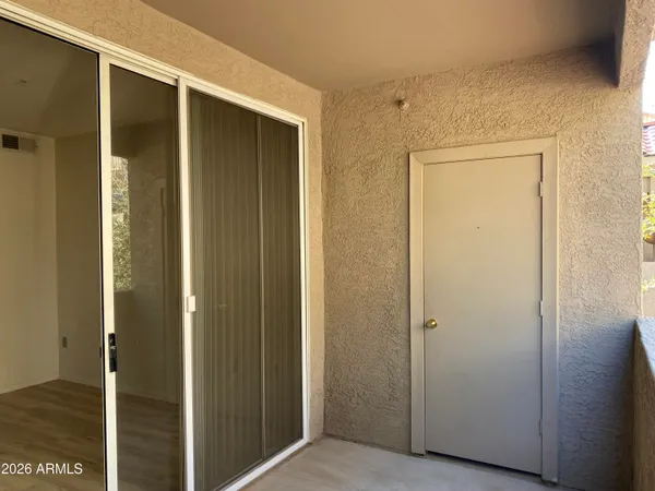 a view of front door