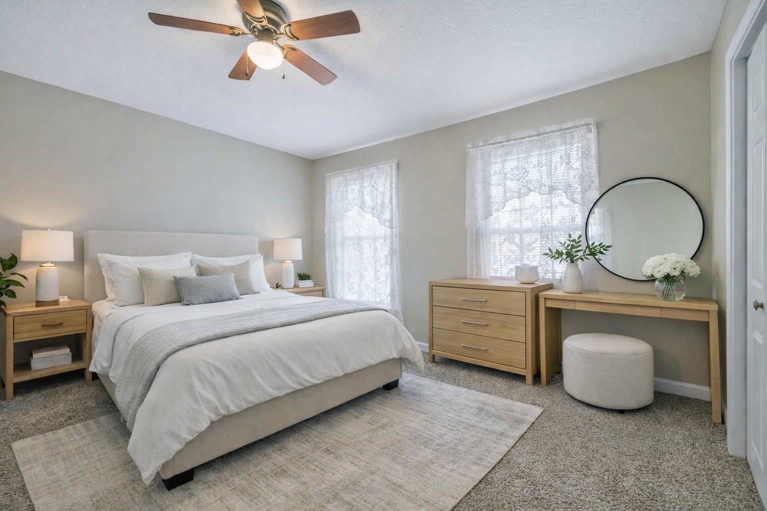 311 Downs Road Cumberland City, TN 37050 - Photo 18 of 31 a bedroom with a bed and a dresser