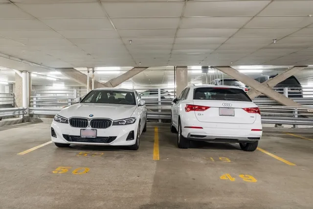 a car that is parked in a parking space