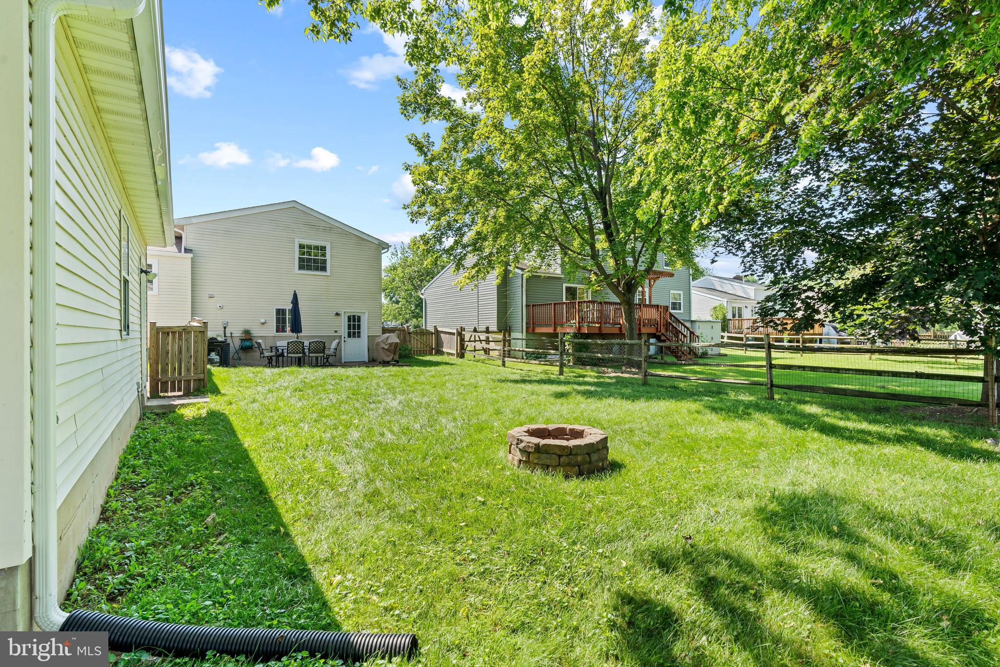 1839 Lawnview Drive Frederick, MD 21702 - Photo 42 of 42 a view of a backyard with table and chairs and potted plants