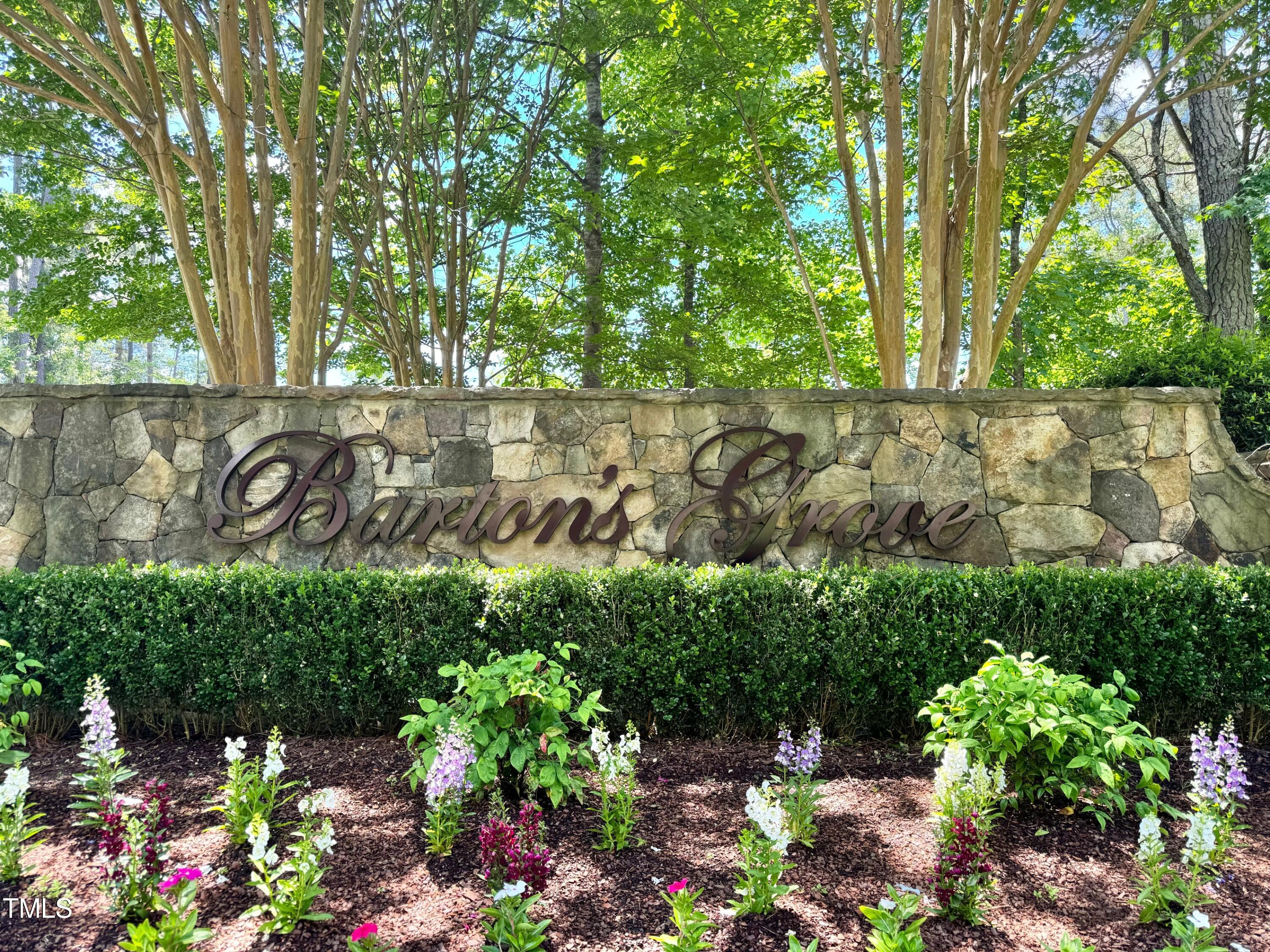 6909 Bartons Bend Way Raleigh, NC 27614 - Photo 43 of 80 Landscaped Subdivision Entrance Of Barton's Grove