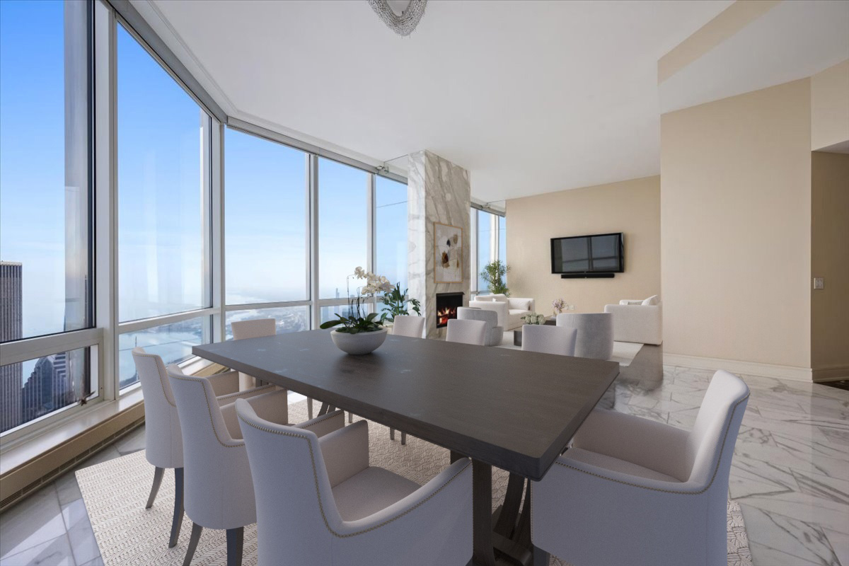 401 North Wabash Avenue, Unit 86D Chicago, IL 60611 - Photo 15 of 50 a view of a dining room with furniture