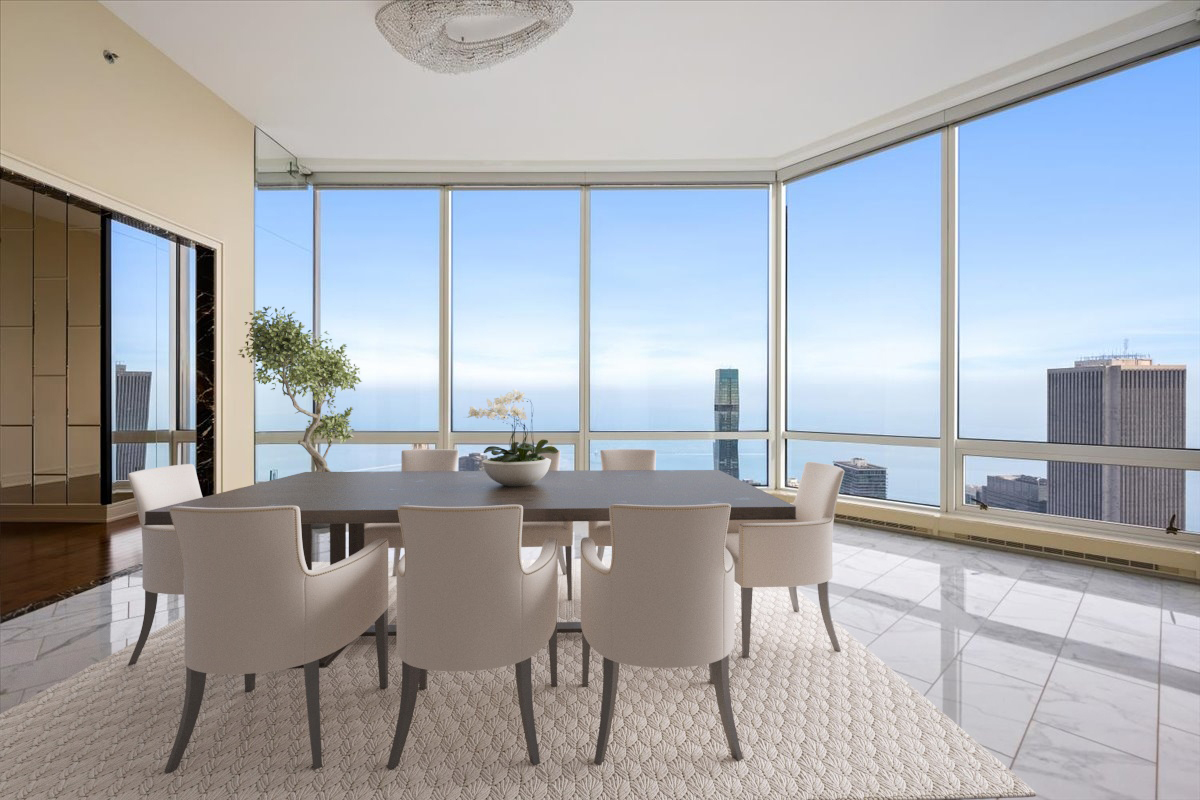 401 North Wabash Avenue, Unit 86D Chicago, IL 60611 - Photo 7 of 50 a view of a dining room with furniture