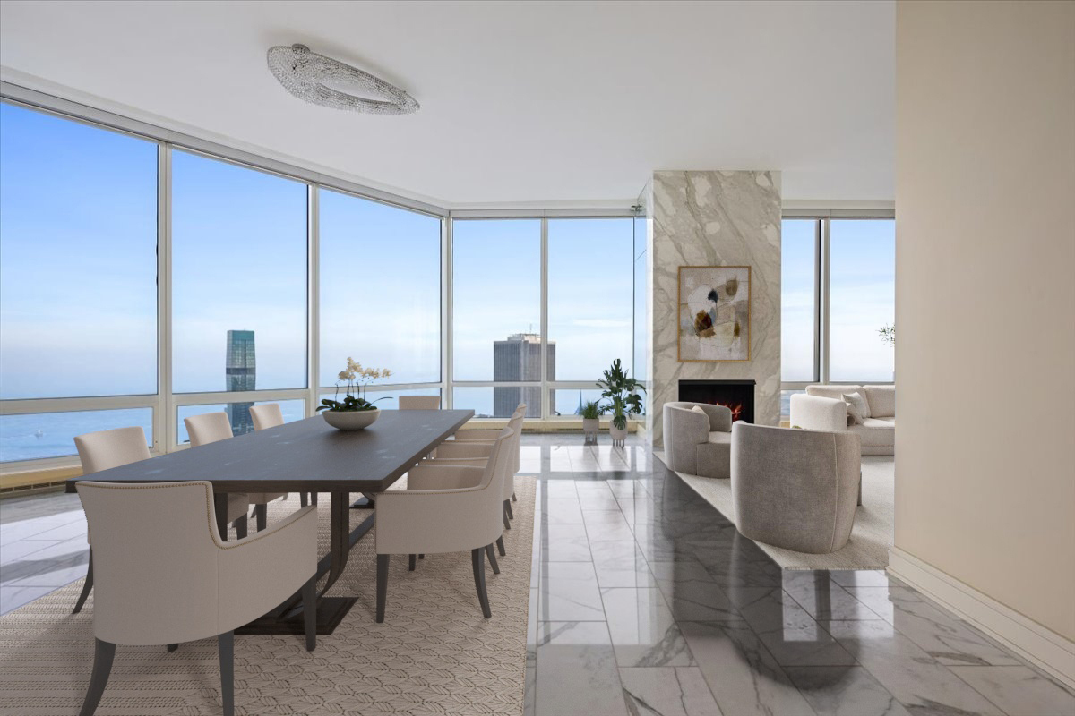 401 North Wabash Avenue, Unit 86D Chicago, IL 60611 - Photo 10 of 50 a view of a dining room with furniture
