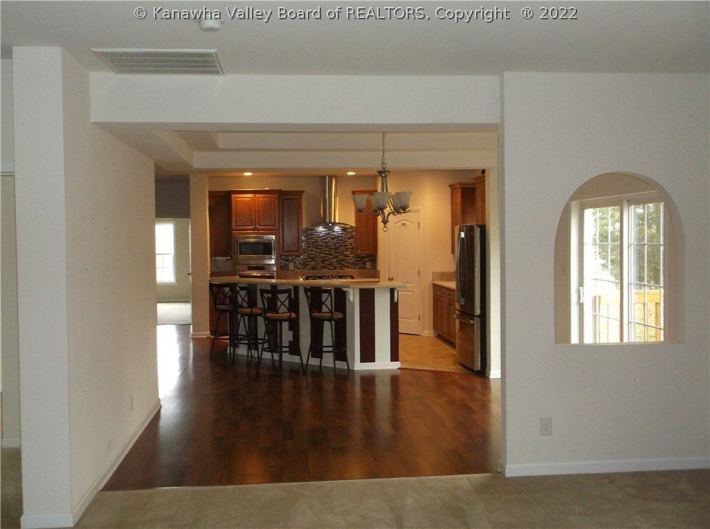 19329 Derricks Creek Road Charleston, WV 25320 - Photo 10 of 19 VIEW OF KITCHEN/BREAKFAST AREA FROM FAMILY ROOM