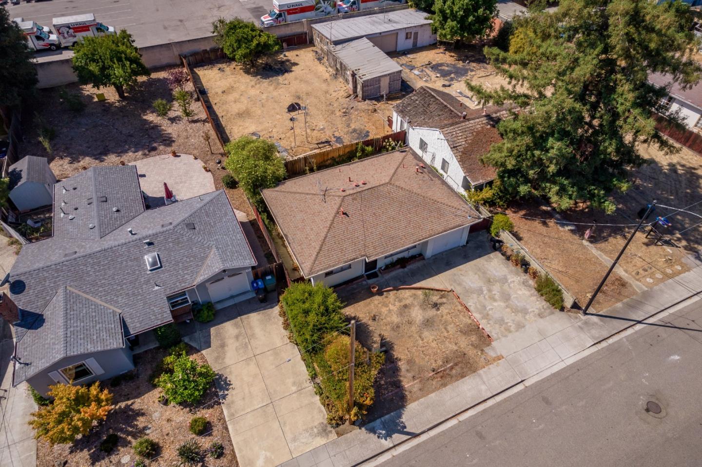 83 Centre Street Mountain View, CA 94041 - Photo 12 of 32 an aerial view of a house with a yard