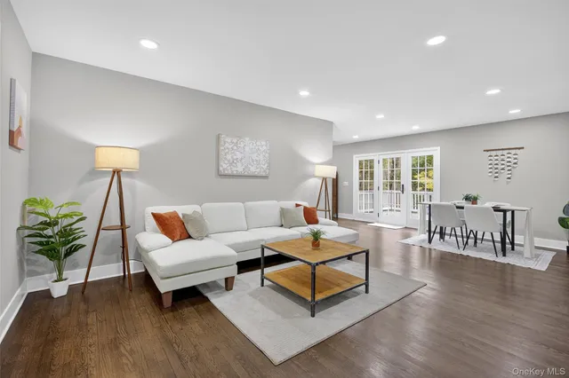 a view of small space with racks on the wall