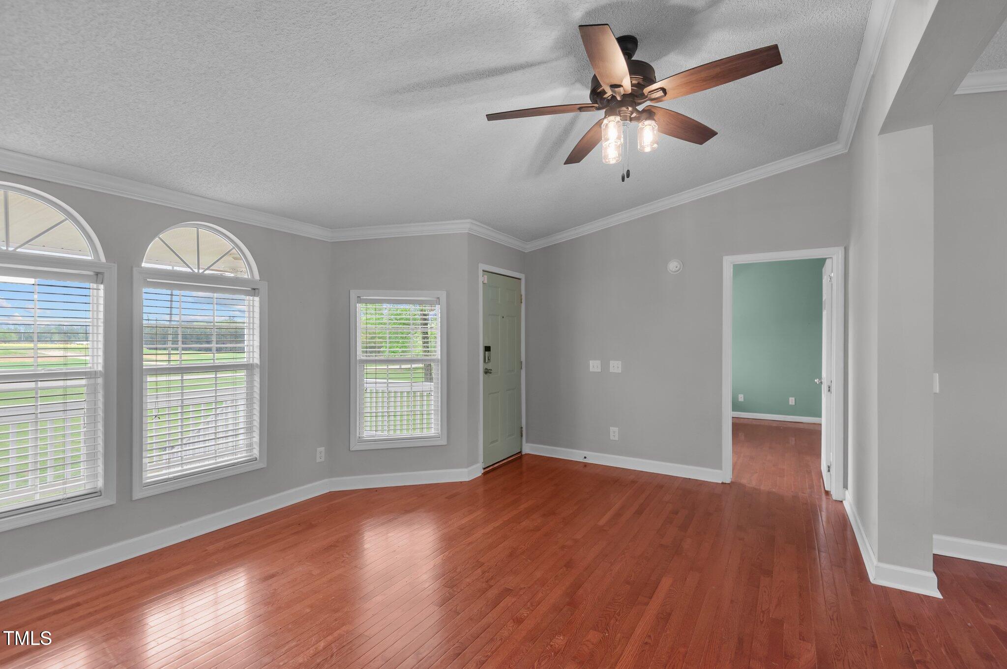 6316 Perry Road Lucama, NC 27851 - Photo 3 of 47 MAIN LIVING ROOM, VIEW INTO PRIMARY BEDROOM
