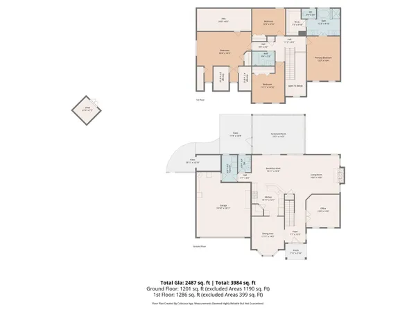 a picture of a floor plan