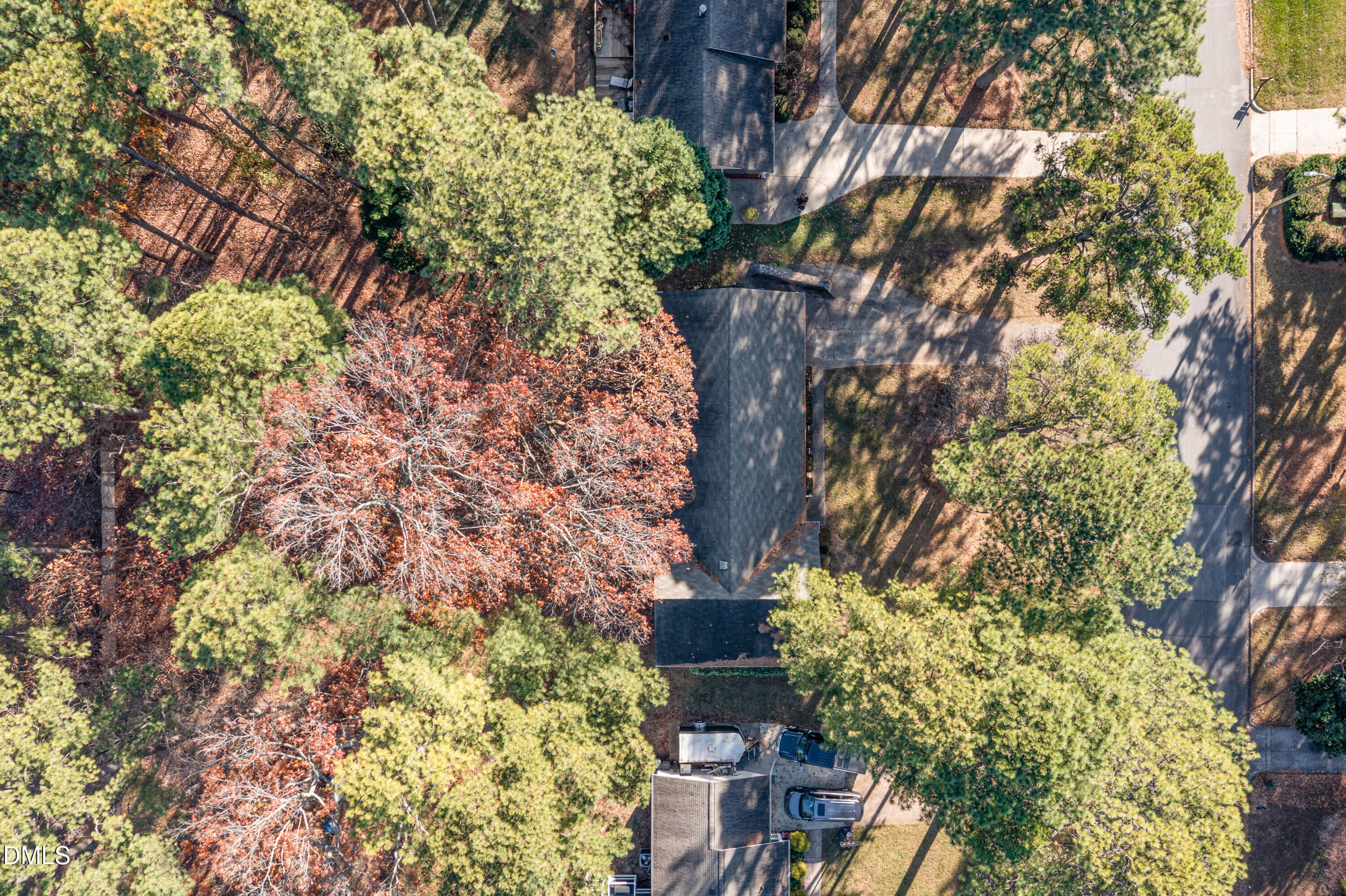 6800 Valley Drive Raleigh, NC 27612 - Photo 29 of 35 a backyard of a house with lots of green space