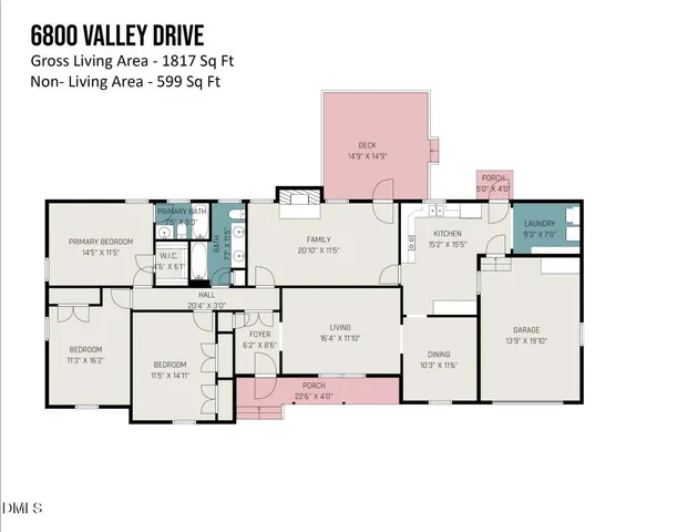 $540,000 | 6800 Valley Drive, Raleigh, NC 27612