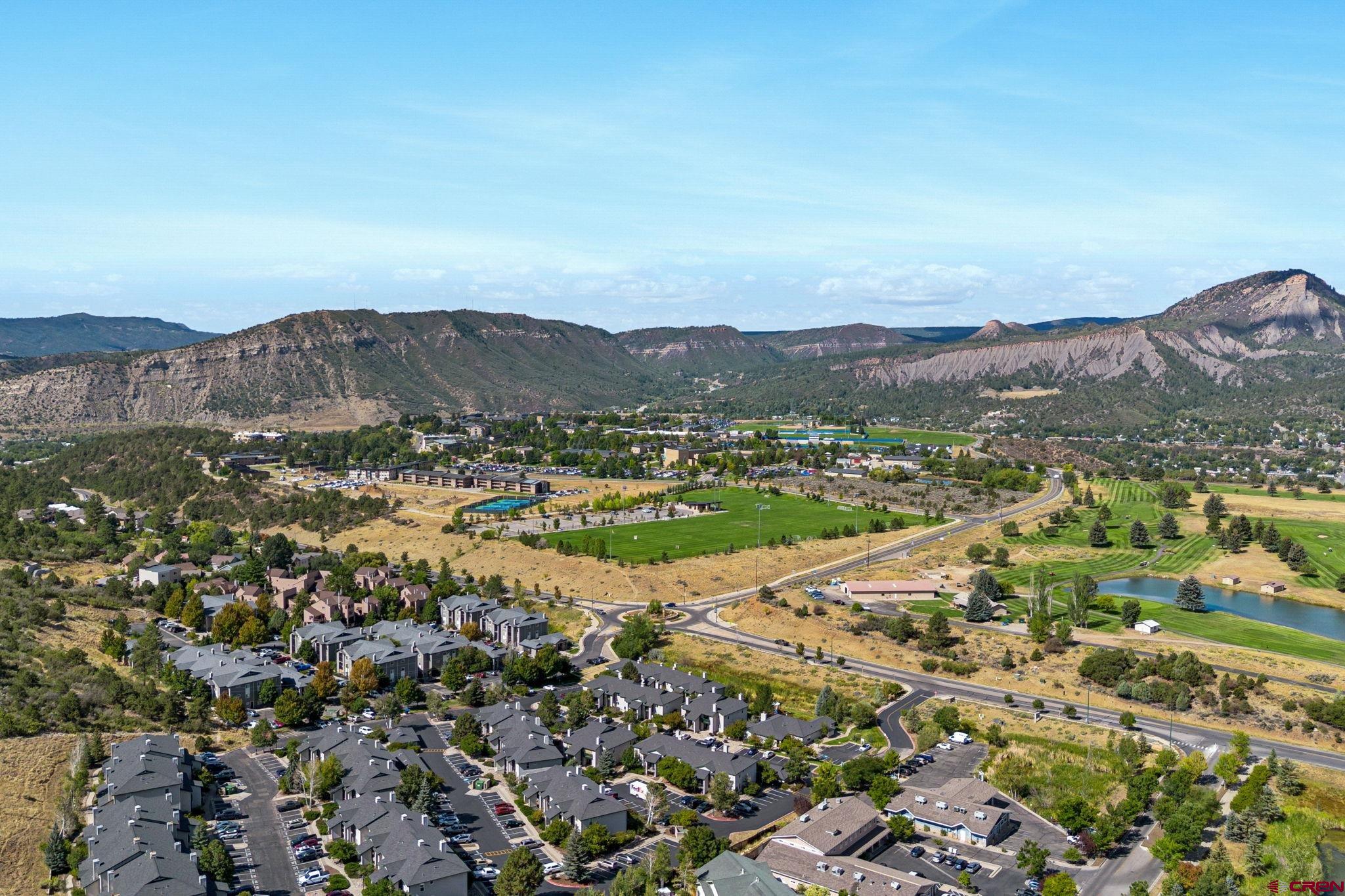 1100 Goeglein Gulch Road, Unit 225 Durango, CO 81301 - Photo 4 of 44 an aerial view of residential houses with outdoor space and trees