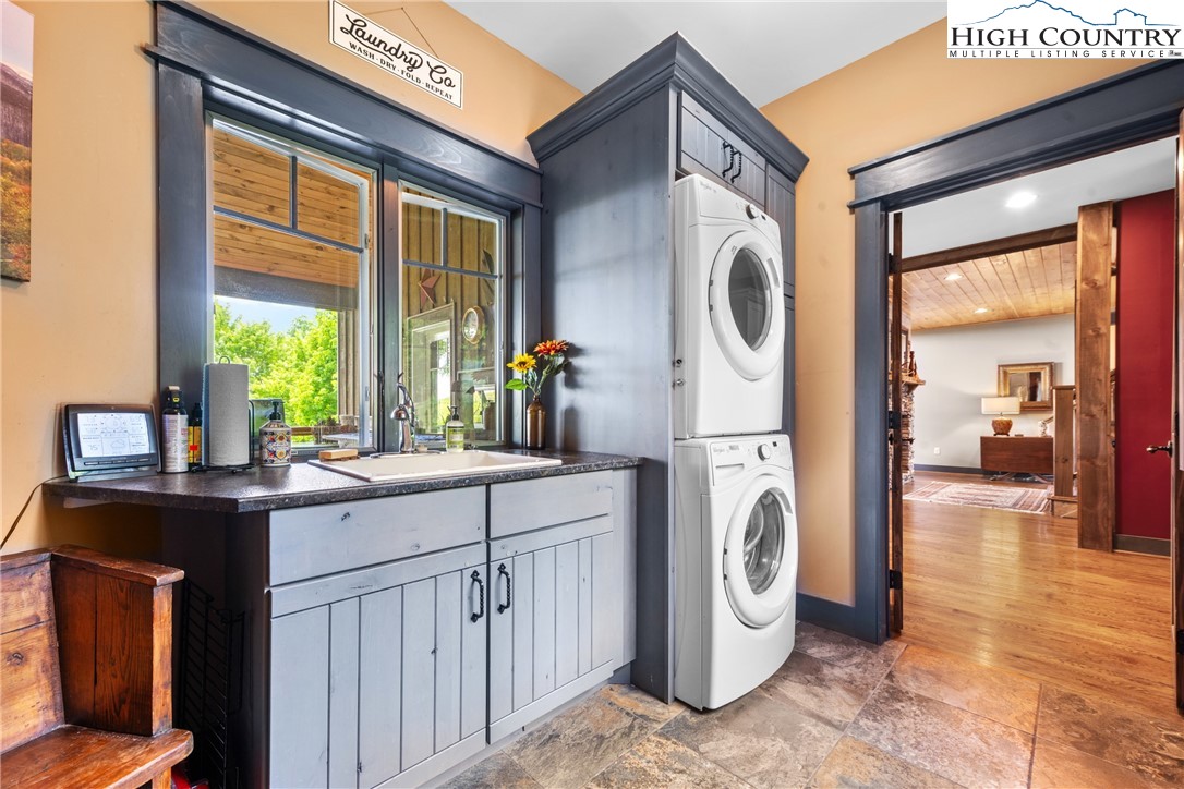 114 Preakness Boone, NC 28607 - Photo 16 of 49 a view of a kitchen with a sink dryer and washer