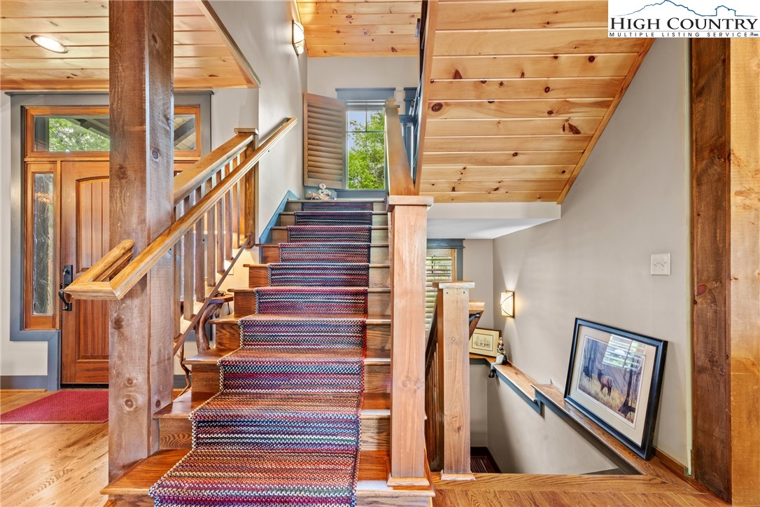 114 Preakness Boone, NC 28607 - Photo 25 of 49 a view of stairs and with wooden floor