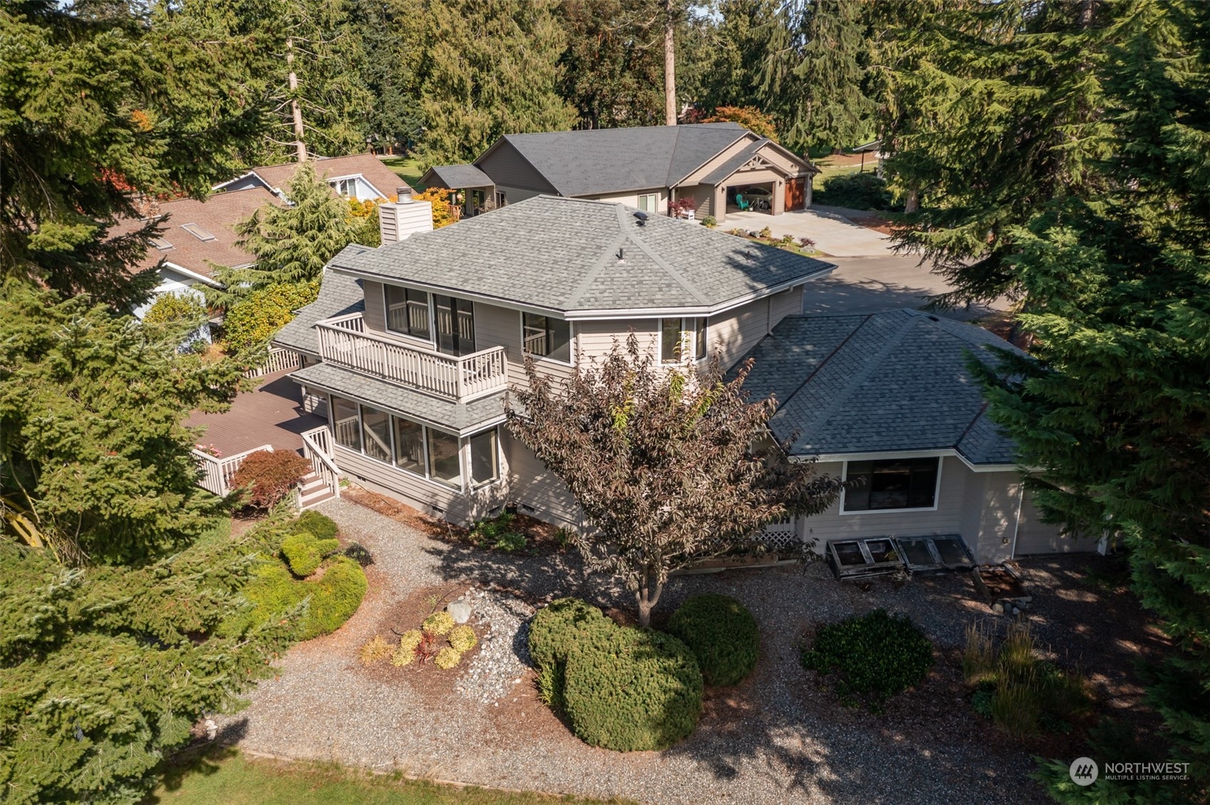 117 Williams Place Sequim, WA 98382 - Photo 2 of 40 an aerial view of a house with a yard