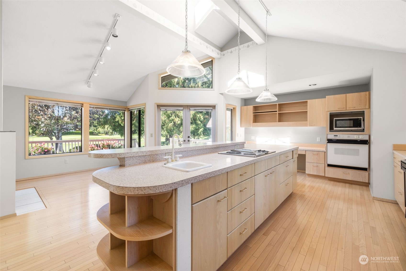 117 Williams Place Sequim, WA 98382 - Photo 9 of 40 a large white kitchen with a large window