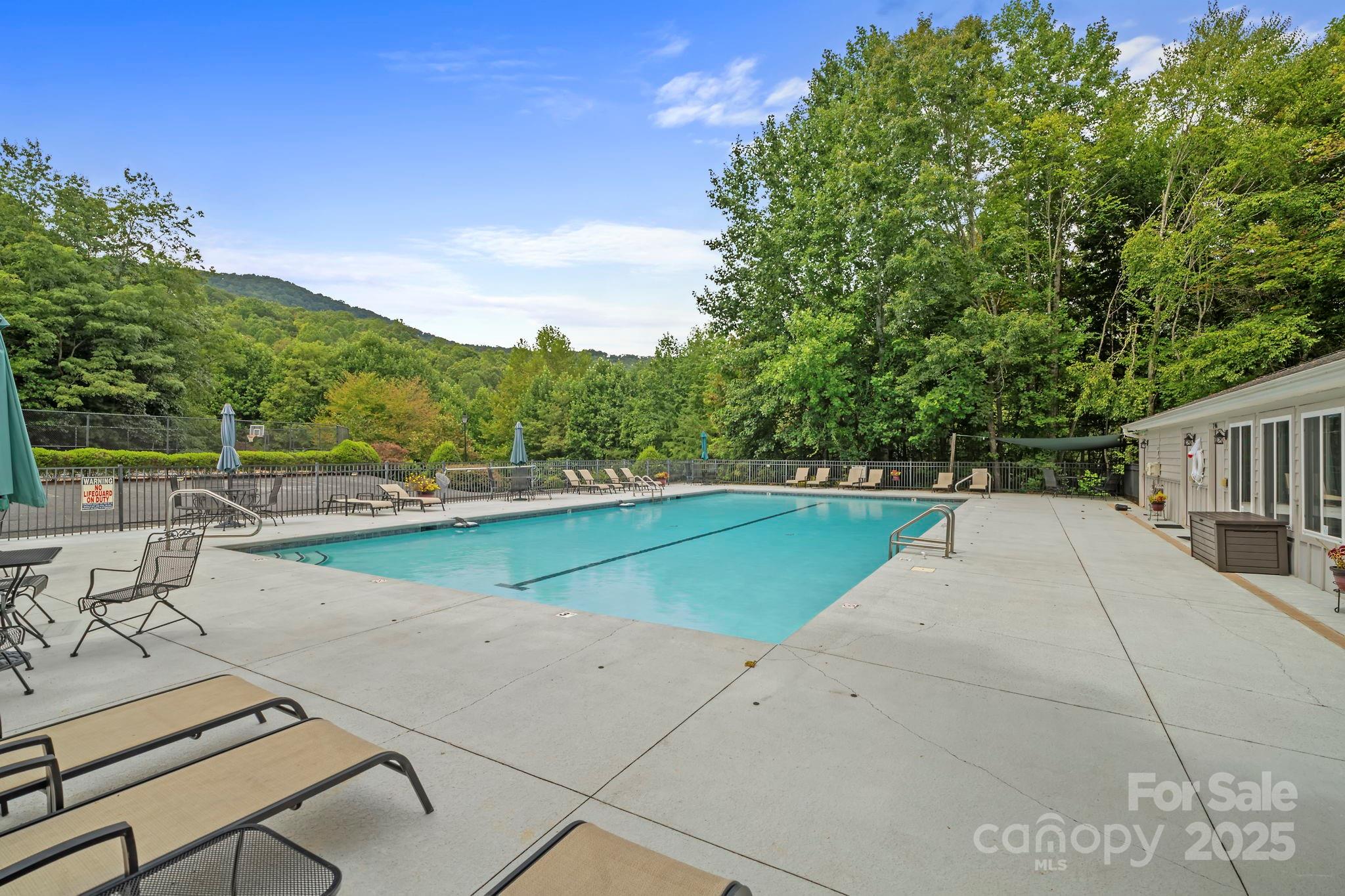 458 Blue Mist Way Arden, NC 28704 - Photo 44 of 47 a view of a swimming pool with a lounge chair