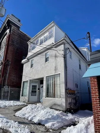 a front view of a house