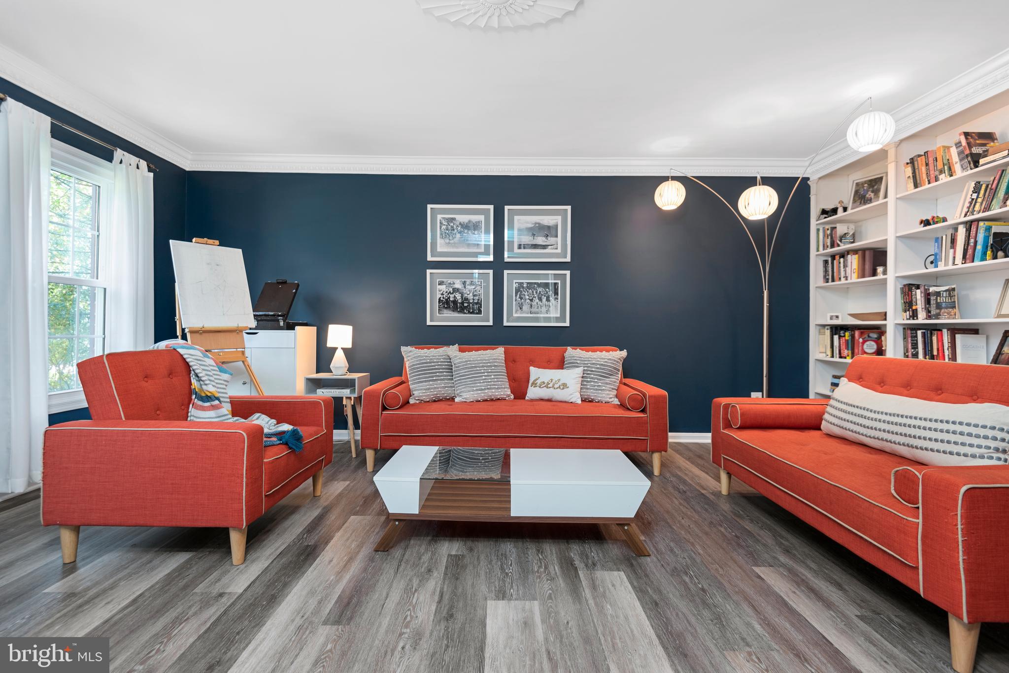 2612 Mountain Laurel Place Reston, VA 20191 - Photo 3 of 27 Living room with built-in bookcases