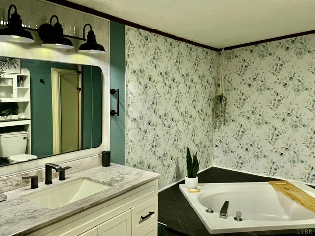 a bathroom with a sink and a bathtub