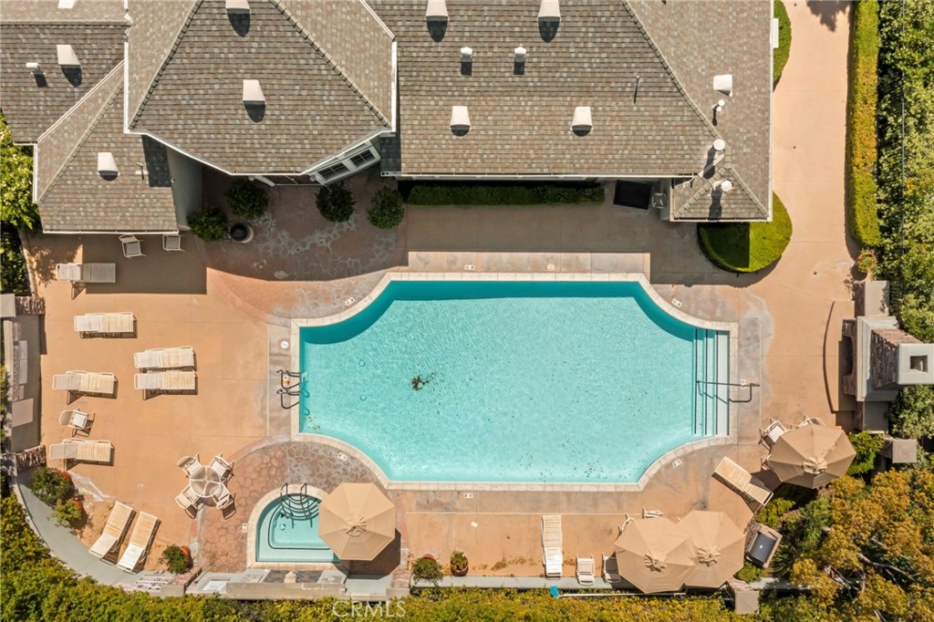 20000 Plum Canyon Road, Unit 1722 Saugus, CA 91350 - Photo 22 of 30 an aerial view of a house with a swimming pool