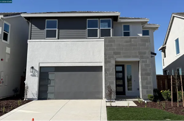 a front view of a house with yard
