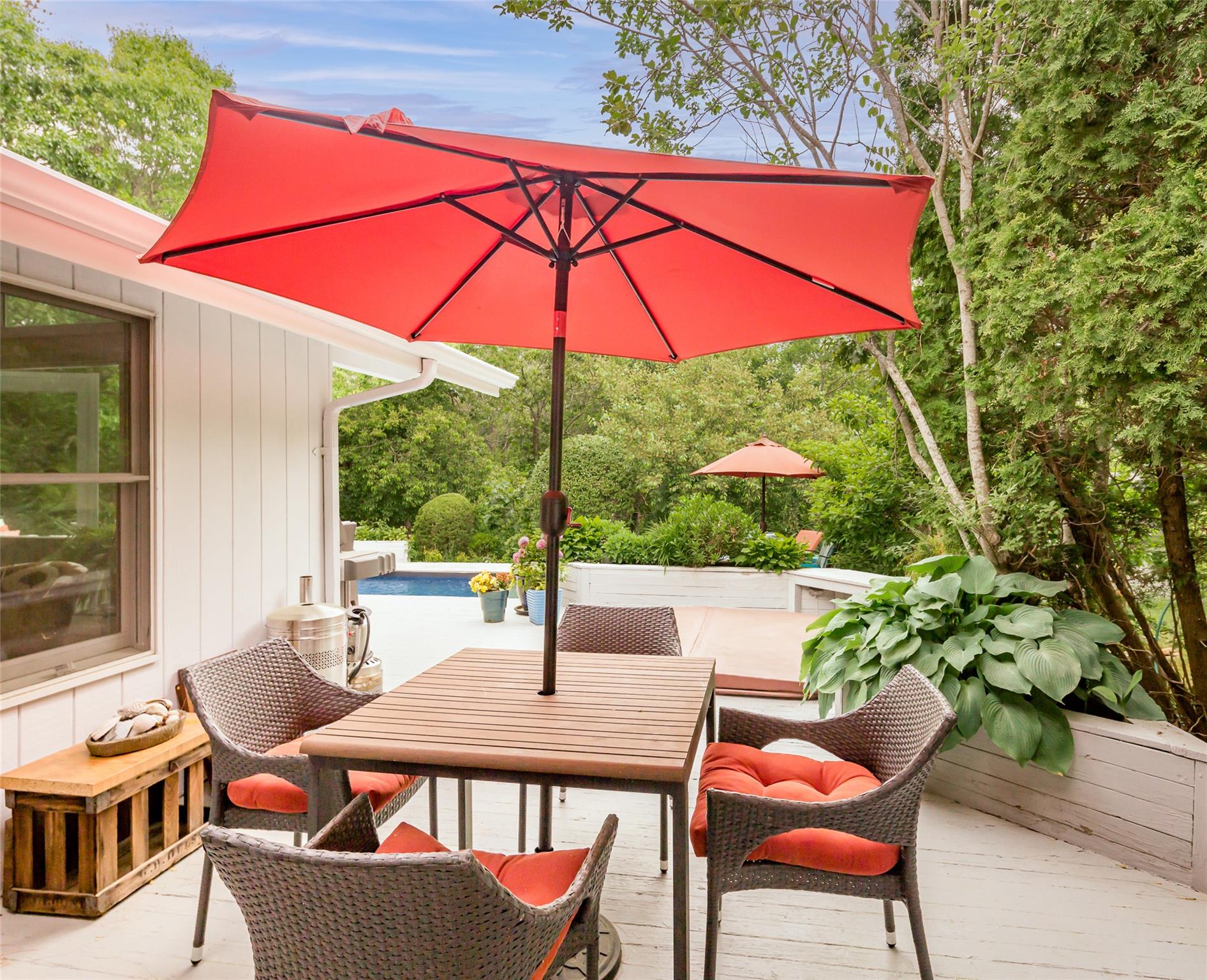 21 Hillover Road East Hampton Bays, NY 11946 - Photo 20 of 33 a outdoor view with a sitting space