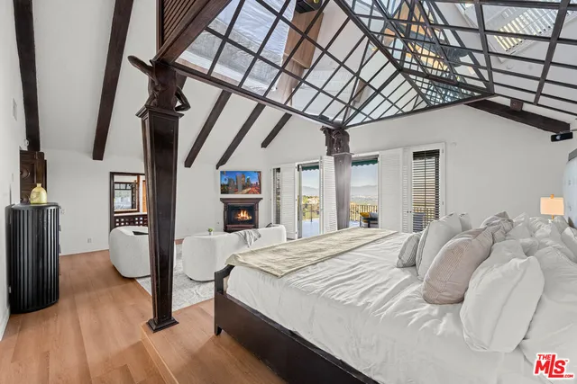 a very nice looking room with a large window