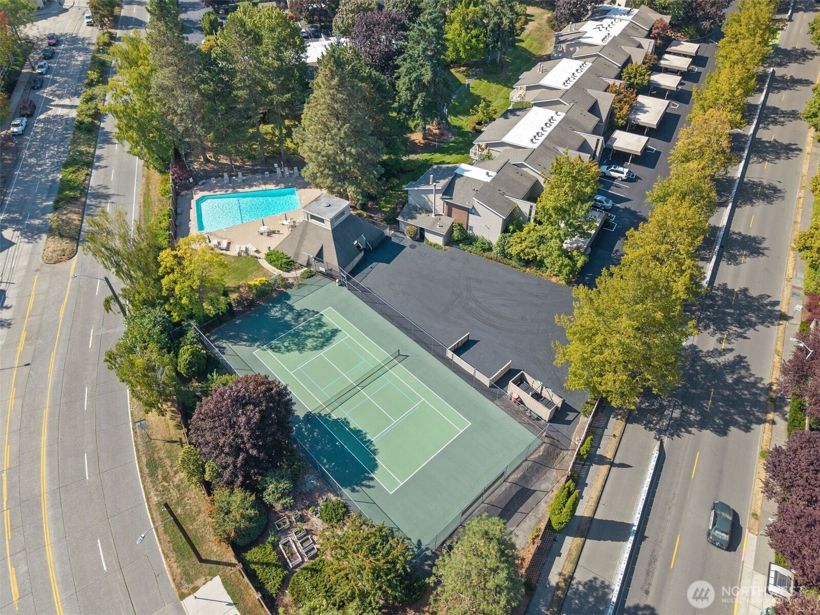 6423 Sand Point Way Northeast Seattle, WA 98115 - Photo 39 of 40 an aerial view of a house with a garden