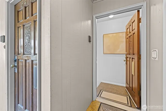 a view of front door