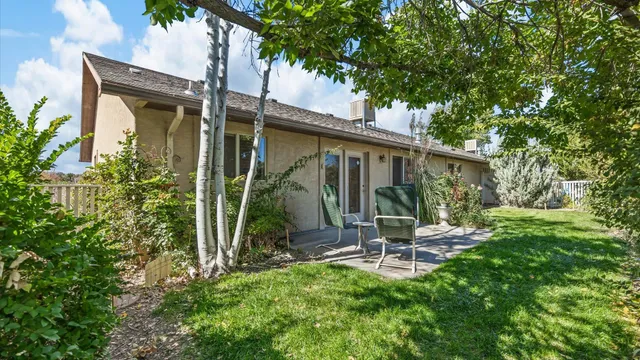 a view of a garden with a flower in a garden