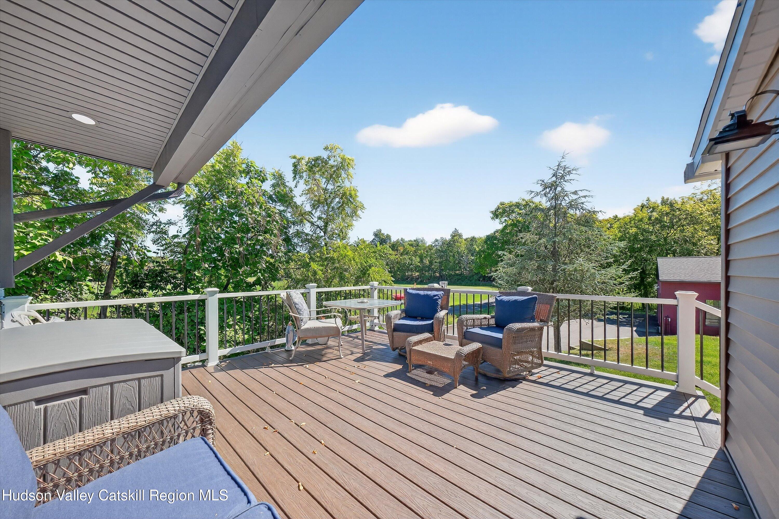6 Hasbrouck Place New Paltz, NY 12561 - Photo 18 of 38 a view of roof deck with furniture